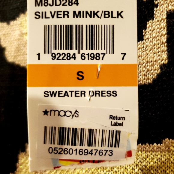 NWT Planet Gold Junior's Leopard Print sweater dress Size S - Picture 4 of 15